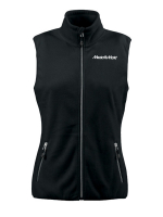 Damen Fleeceweste Sideflip Schwarz